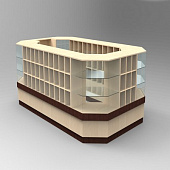 Островной павильон из модулей ПК